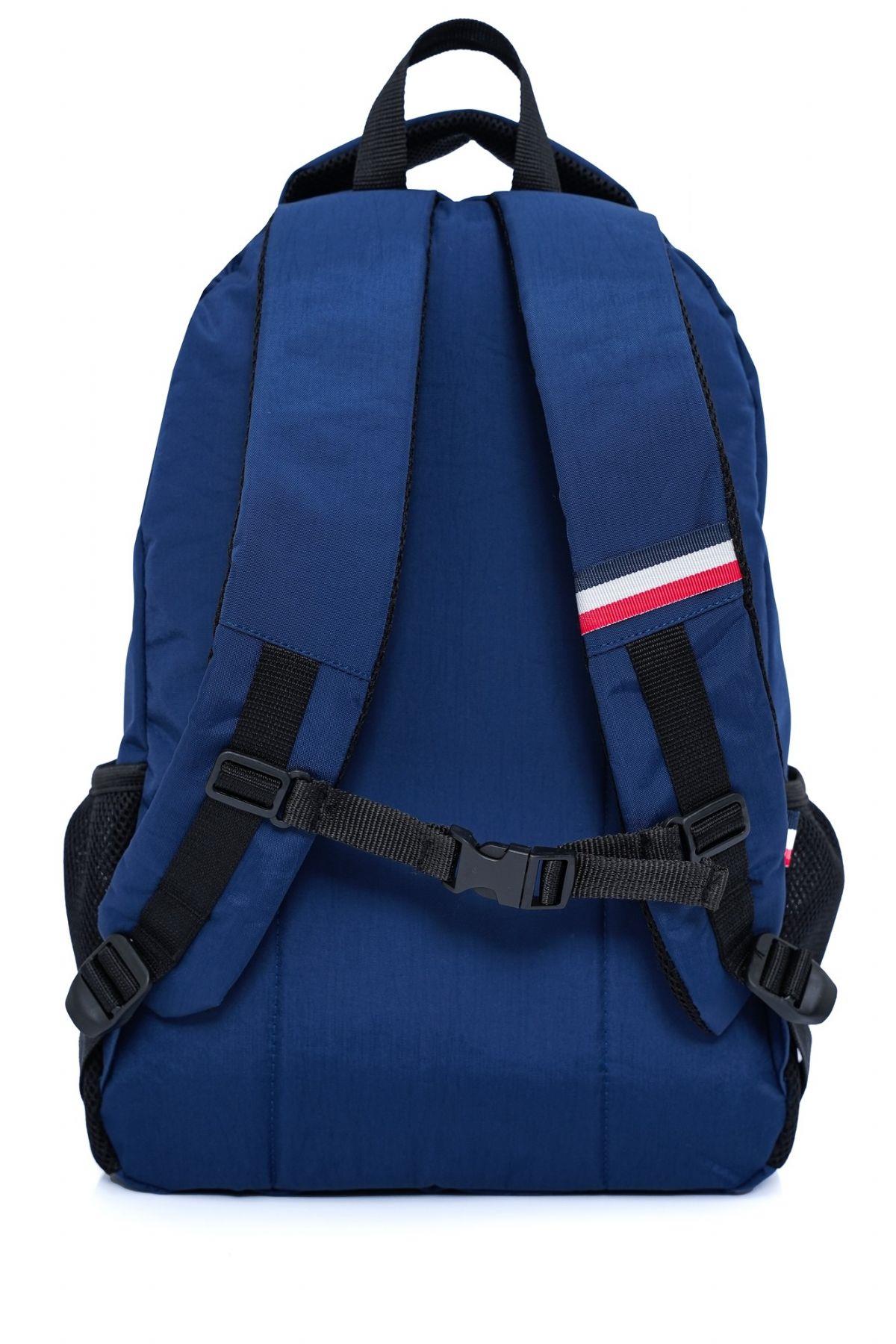 Cambridge Polo Club Minimalist Tasarım Lacivert Unisex Okul Günlük Seyahat Sırt Çantası - PLCAN2166-004