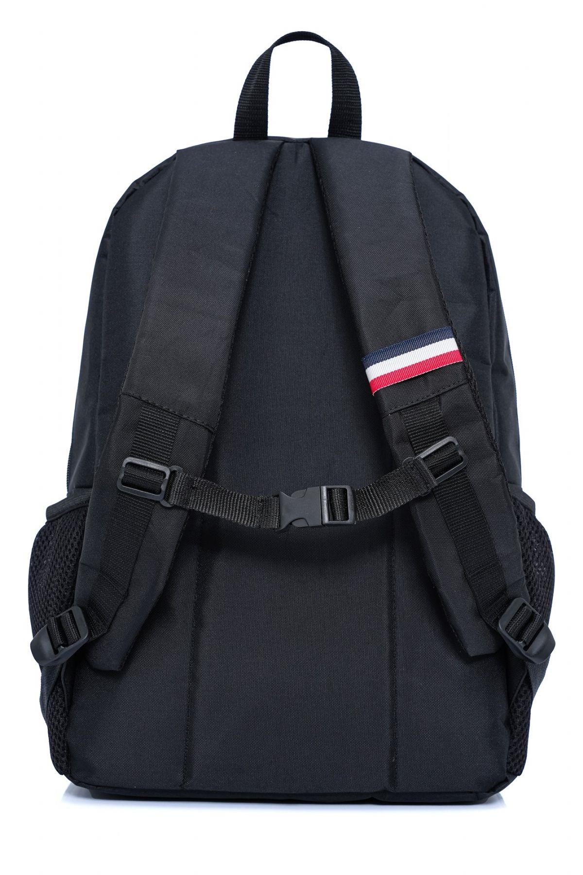 Cambridge Polo Club Siyah Dört Bölmeli Erkek/Erkek Çocuk Okul, Günlük ve Seyahat Sırt Çantası - PLCAN2154-001