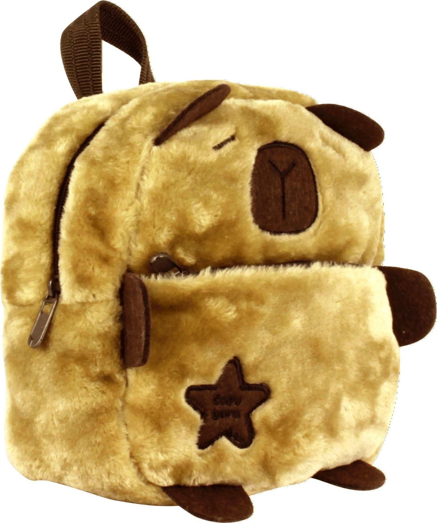 Capybara 5249 Kahverengi Günlük Peluş Sırt Çantası - Erkek Çocuk