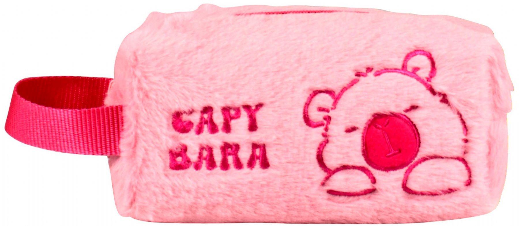 Capybara 5252 Pembe Saplı Peluş Kalemlik - Kalem Kutusu - Kız Çocuk