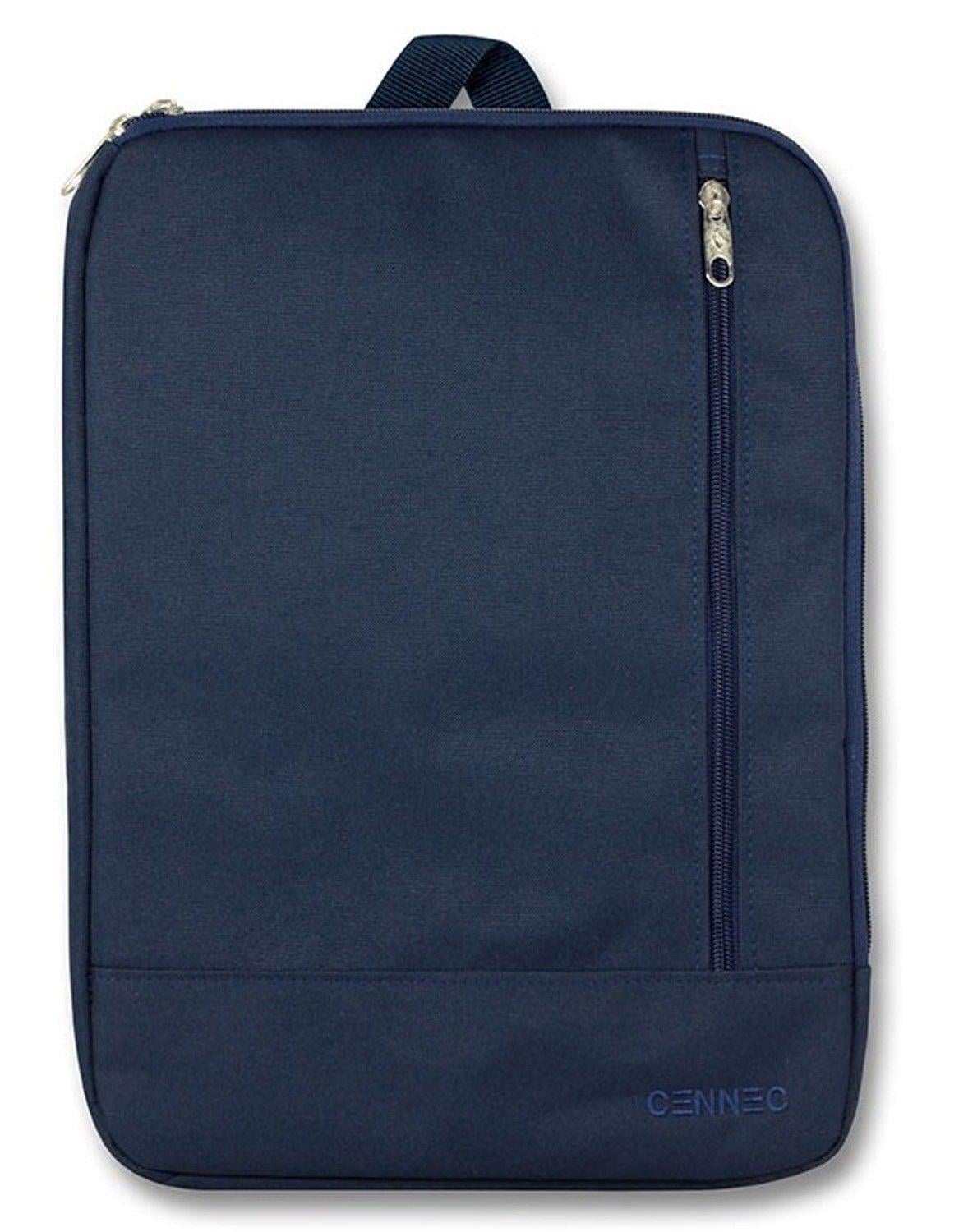 Cennec Dikey Lacivert Evrak ve Laptop/Notebook Çantası - 15,6 inç Uyumlu - Erkek