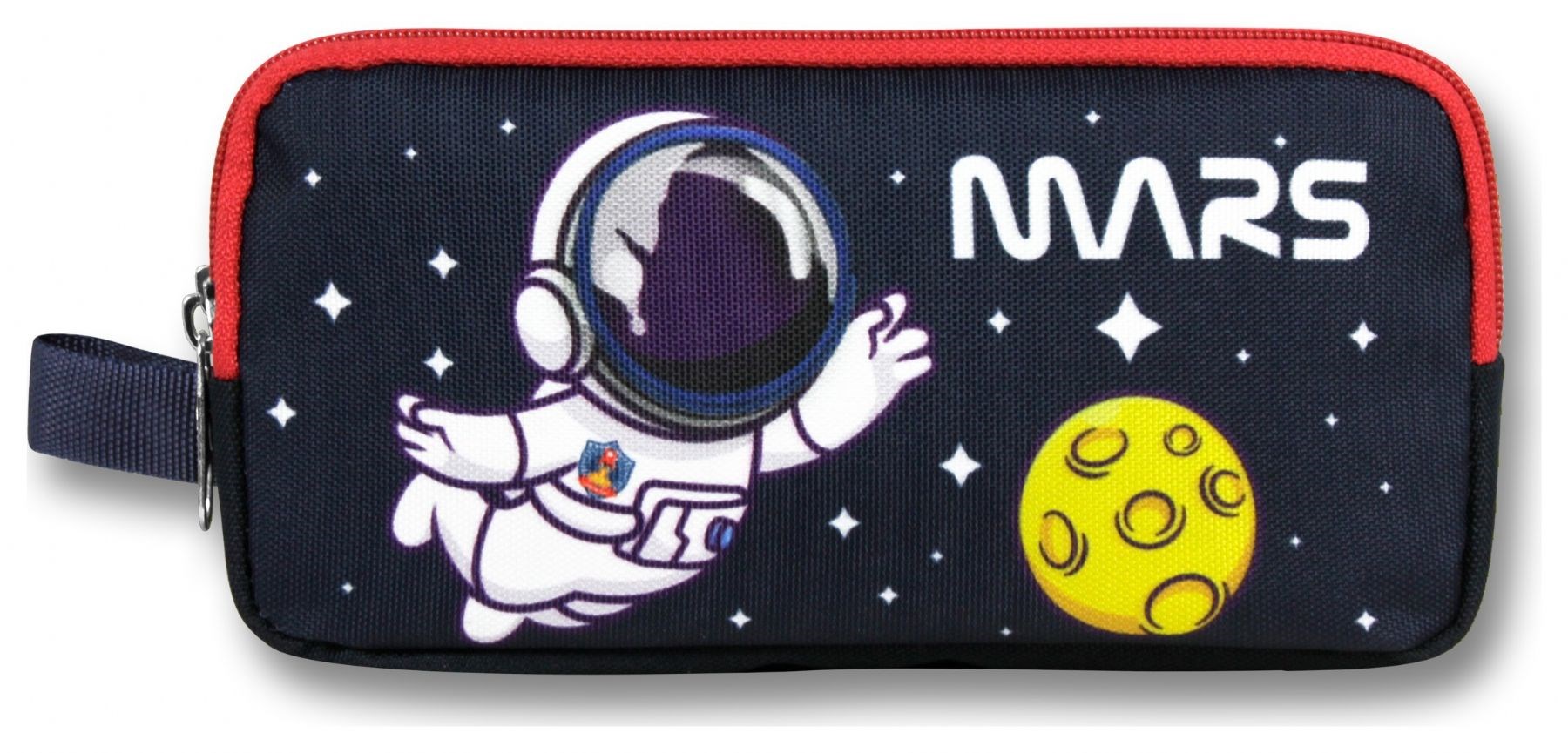 Cennec İki Bölmeli Astronot Baskılı Lacivert Erkek Çocuk Kalem Çantası - 6002