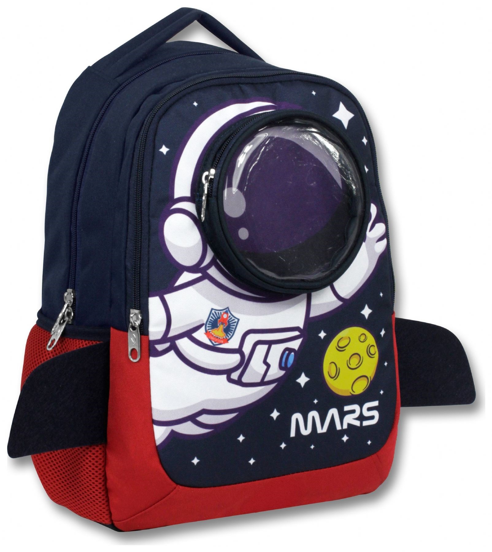 Cennec (Lacivert) Erkek Çocuk Astronot Baskılı İlkokul Okul Sırt Çantası - 6000
