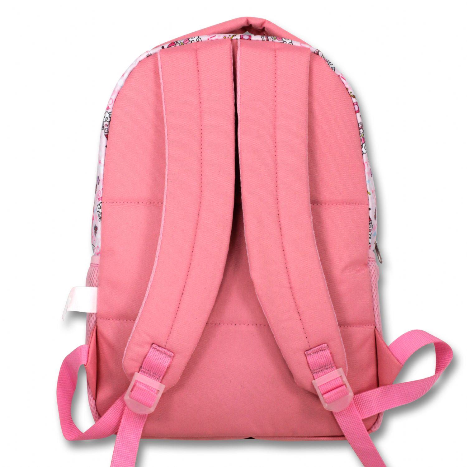 Cennec Üç Bölmeli Pembe Prenses İlkokul Okul Sırt Çantası