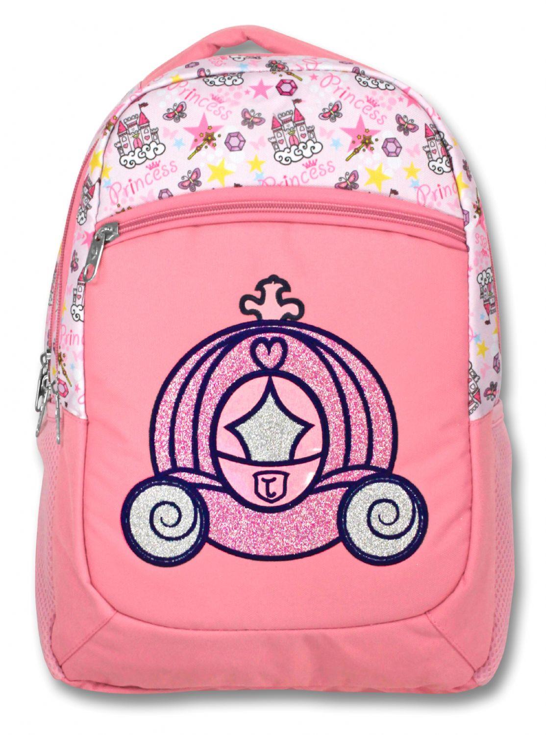 Cennec Üç Bölmeli Pembe Prenses İlkokul Okul Sırt Çantası