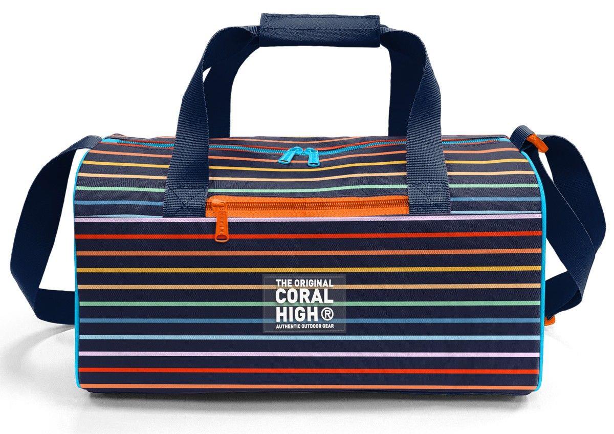 Coral High 27548 Erkek Çocuk Spor ve Seyahat Çantası - Çok Renkli Çizgi Desenli