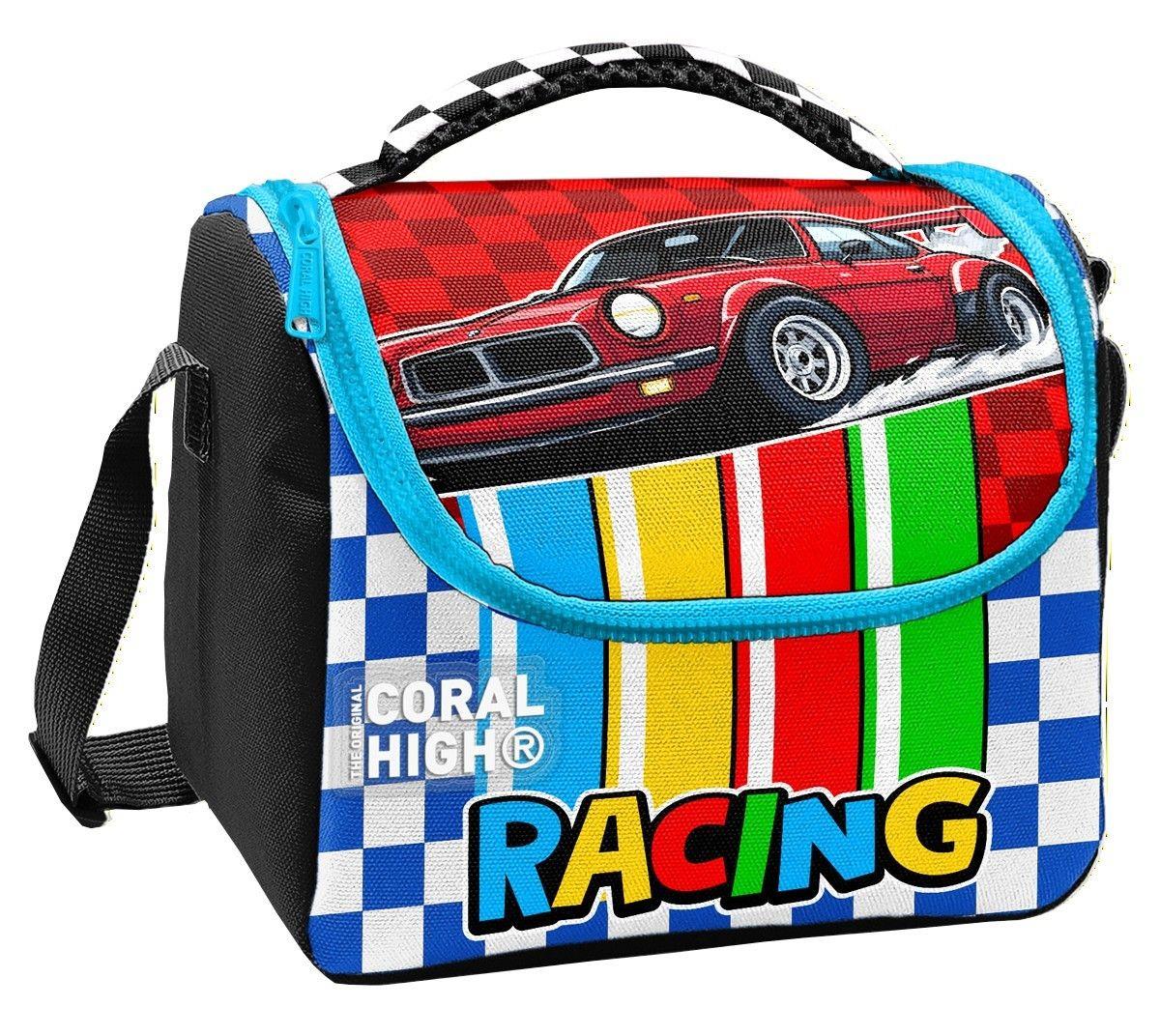 Coral High Erkek Çocuk Kırmızı Racing Araba Baskılı Isı Yalıtımlı Beslenme Çantası 37157