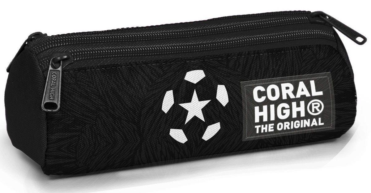 Coral High Erkek Çocuk Siyah Beyaz Üç Bölmeli Okul Kalem Çantası 11198