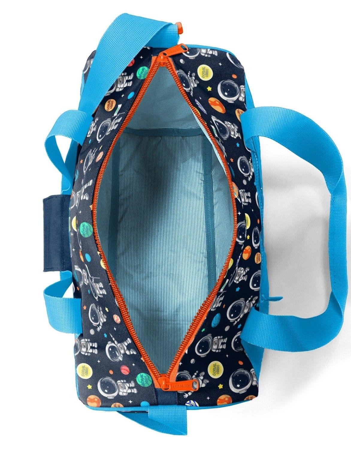 Coral High Erkek Çocuk Spor ve Seyahat Çantası - Lacivert Mavi Astronot Desenli - 27538