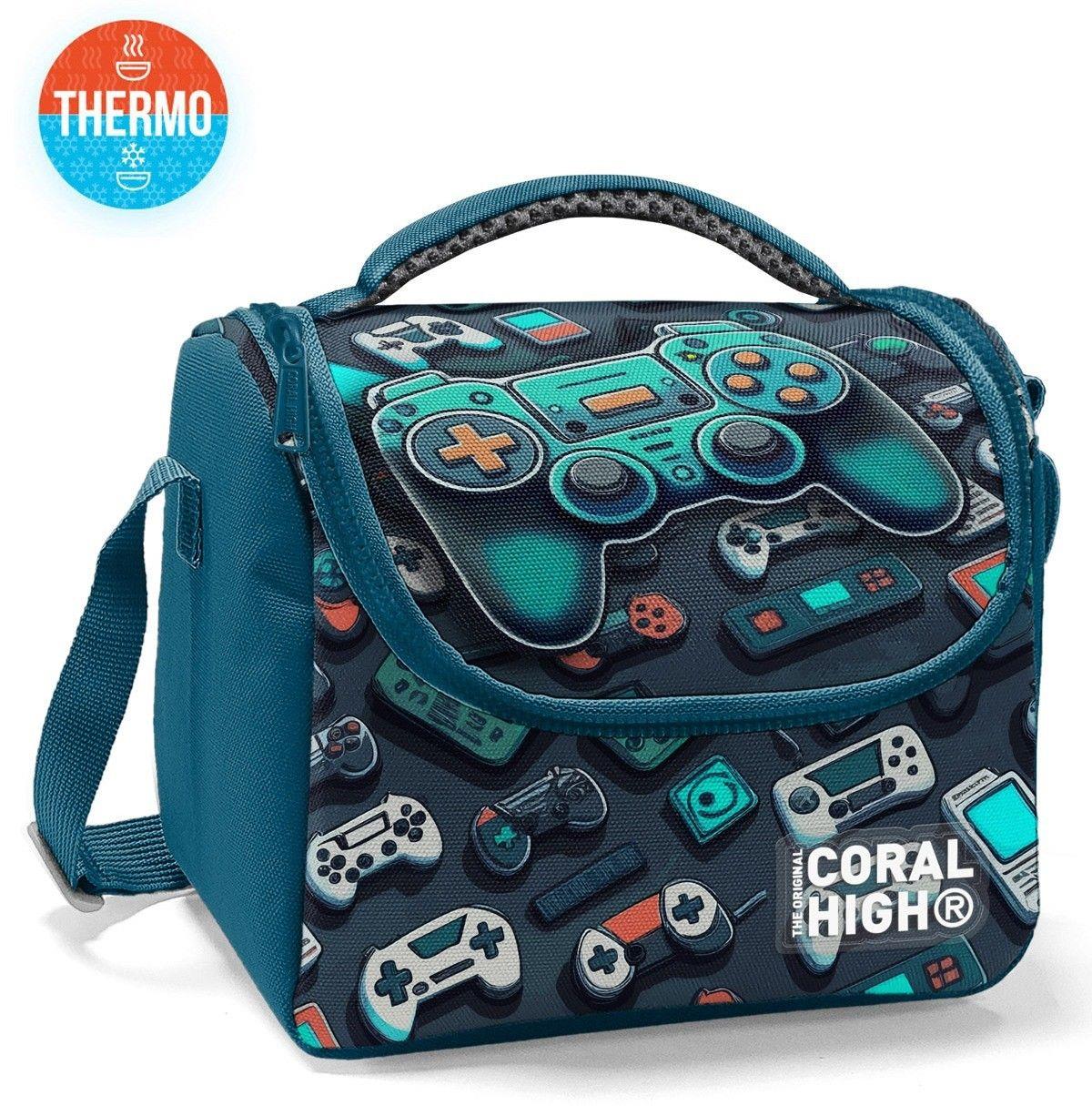 Coral High Erkek Çocuk Termoslu Beslenme Çantası - Nefti Yeşil Oyun Konsolu, Erkek Çocuk 12784