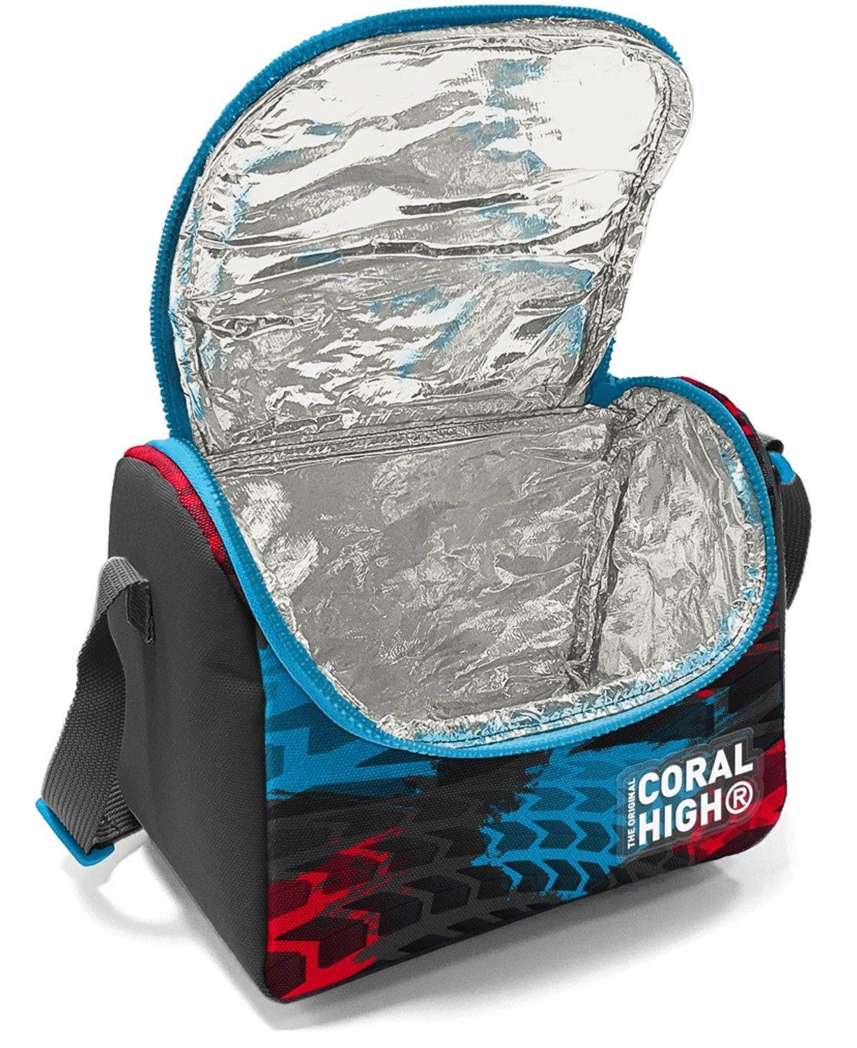 Coral High Gri Mavi Yarış Arabası Isı Yalıtımlı Beslenme Çantası - Erkek Çocuk