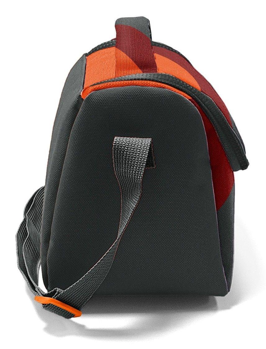 Coral High İlkokul Erkek Çocuk Okul Beslenme Çantası, Turuncu Bordo Gri Renkli, Termoslu (Isı Yalıtımlı) 22792