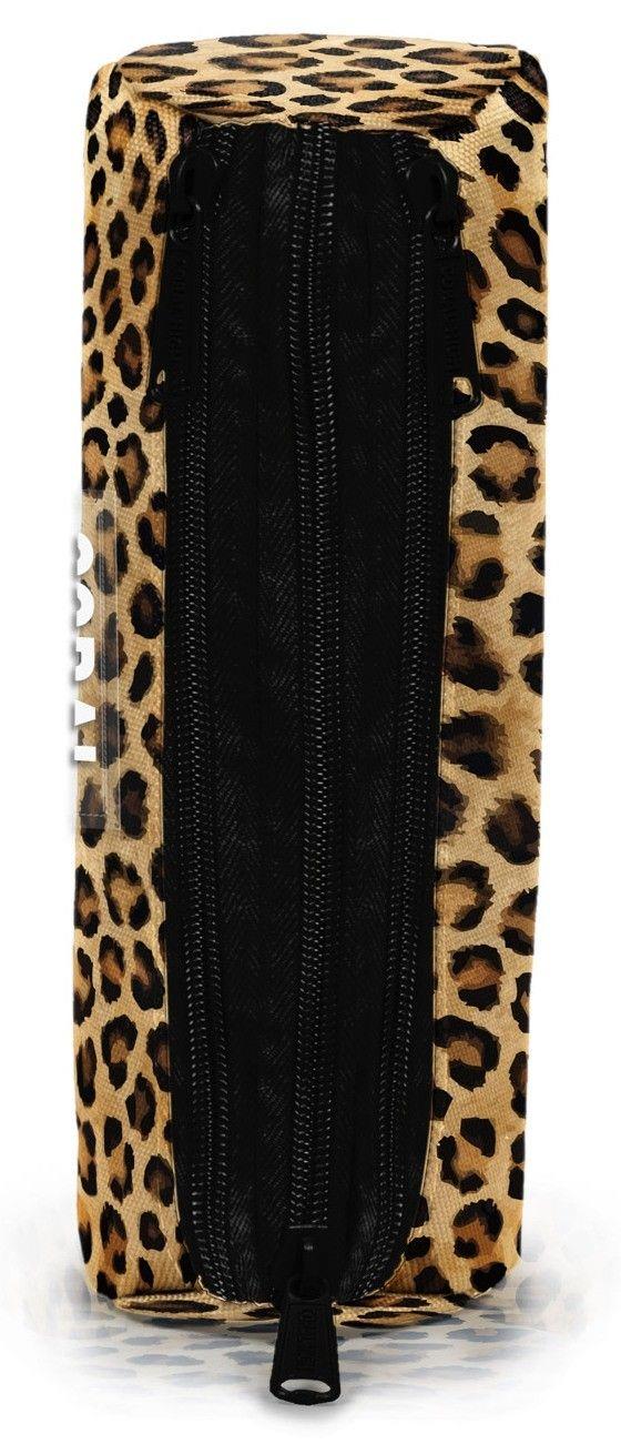 Coral High Kahverengi Leopar Desenli Kız Çocuk İlkokul ve Ortaokul Okul Kalem Çantası 11181