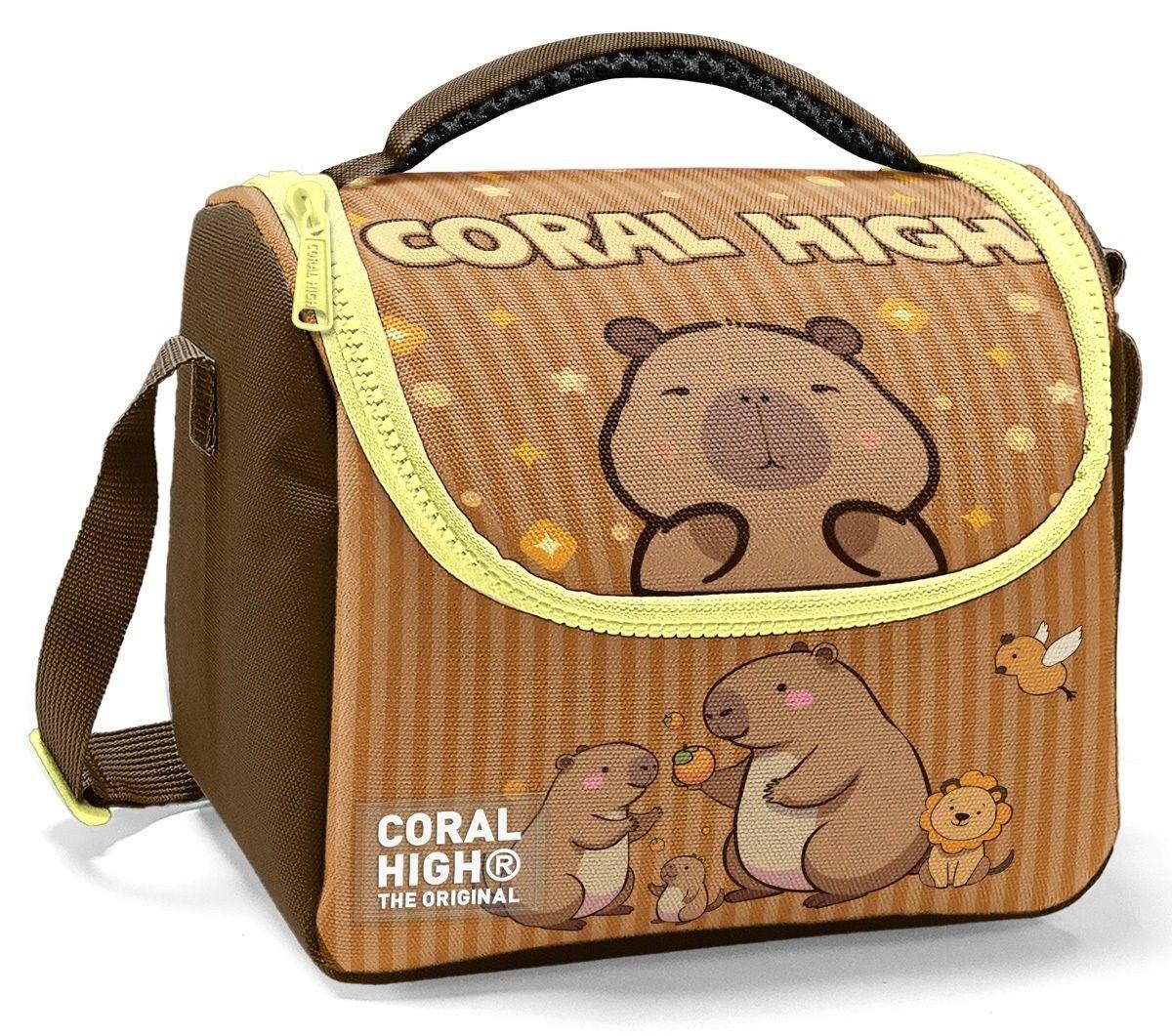 Coral High Kapibara Baskılı Okul Beslenme Çantası (Isı Yalıtımlı)