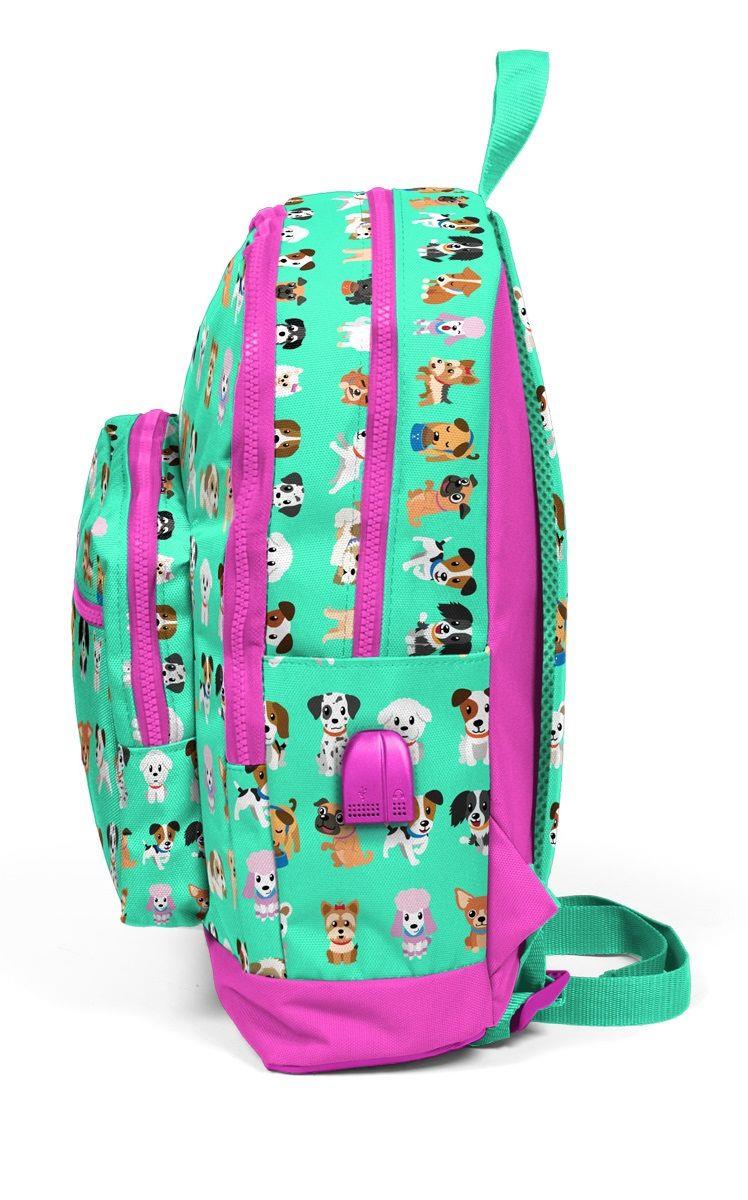 Coral High Kids Dört Gözlü Çocuk İlkokul Çantası - USB+AUX Soketli