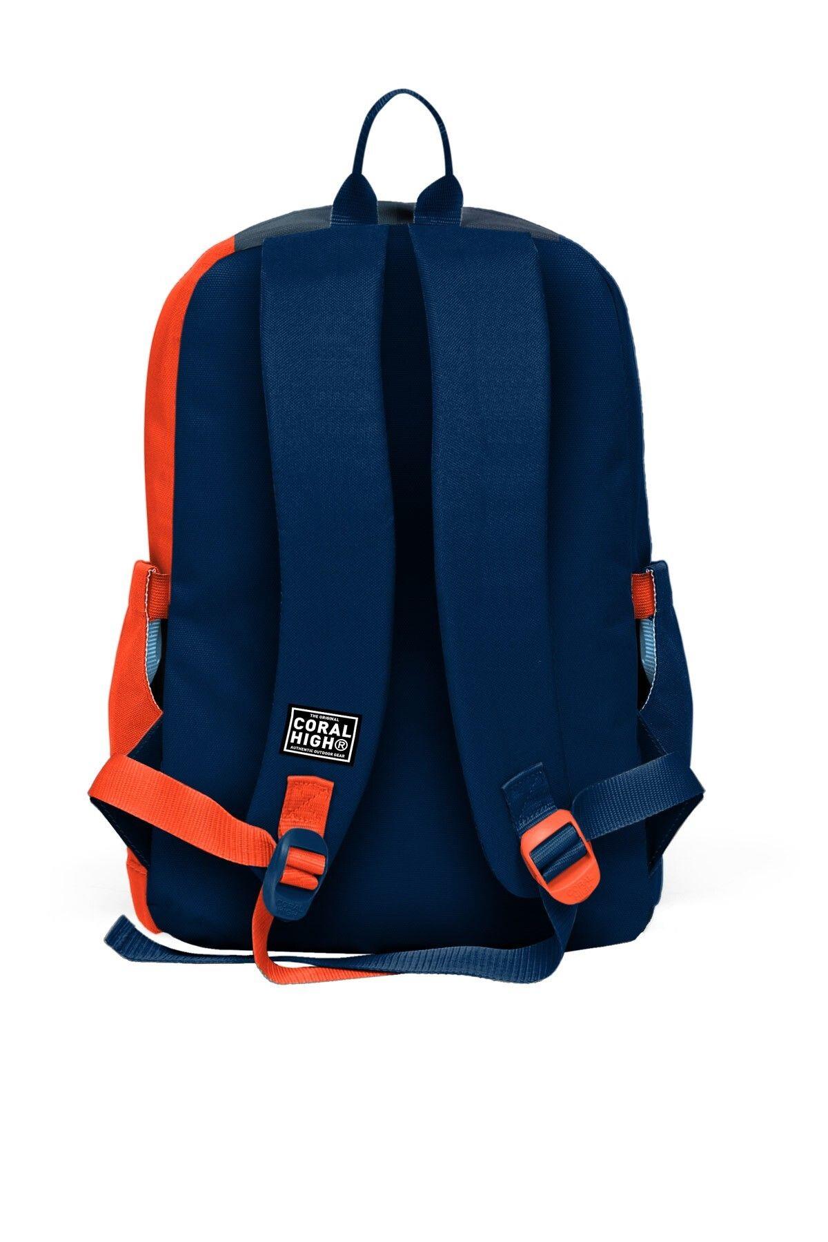 Coral High Kids Renkli Çizgili 3lü Okul Çanta Seti SET0123782 - Erkek