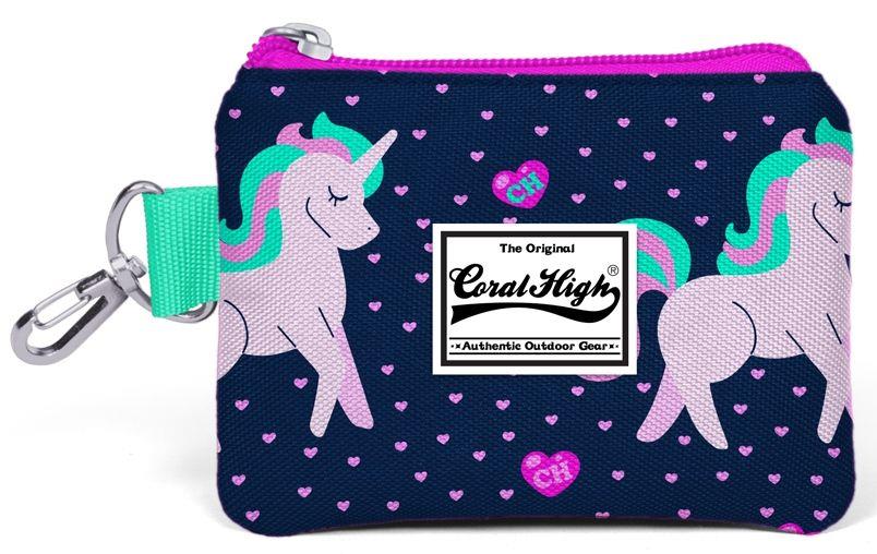 Coral High Kids Unicorn Desenli Bozuk Para Çantası - Lacivert