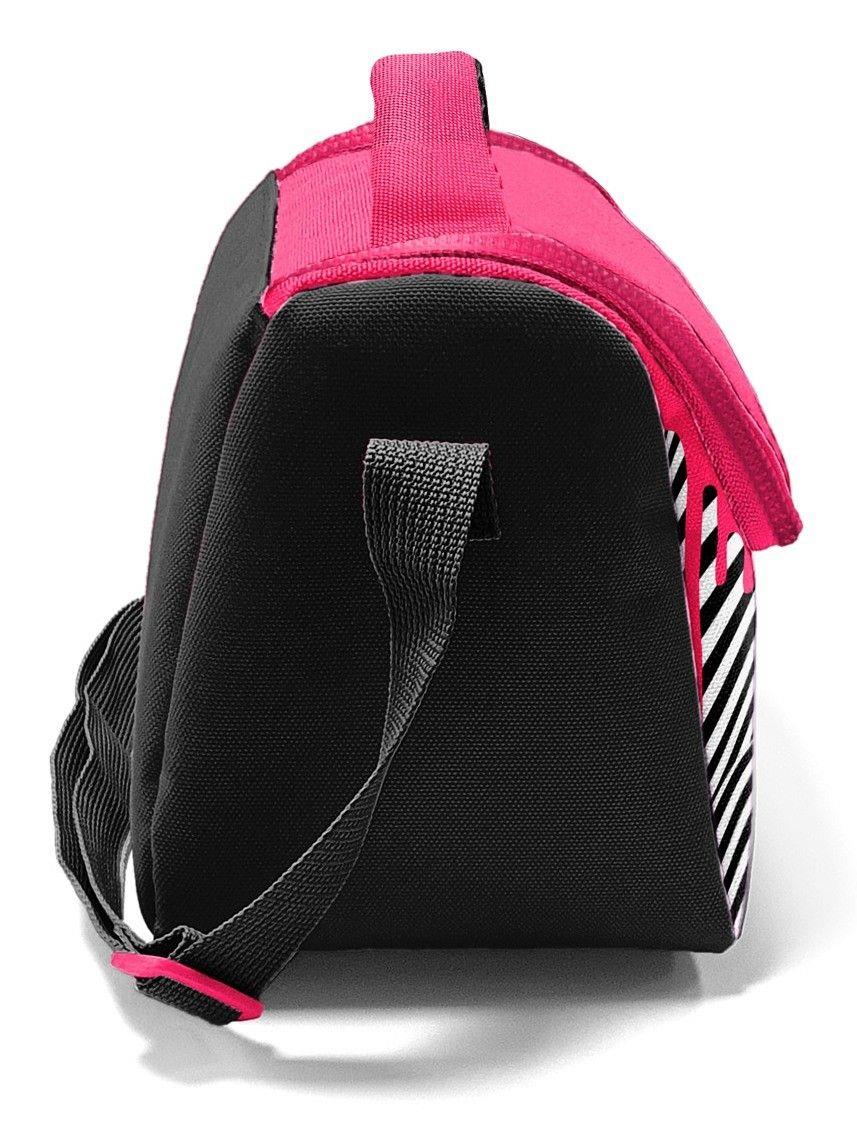 Coral High Kız Çocuk Beslenme Çantası - Thermo - Pembe Siyah Beyaz Boya Desenli 22778
