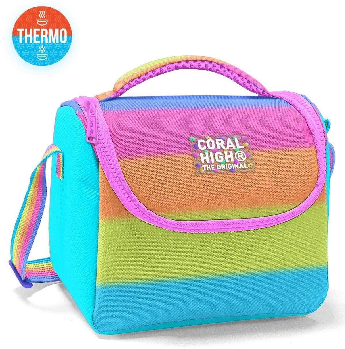 Coral High Kız Çocuk Beslenme Çantası - Thermo - Pembe Turuncu Renk Geçişli 11786
