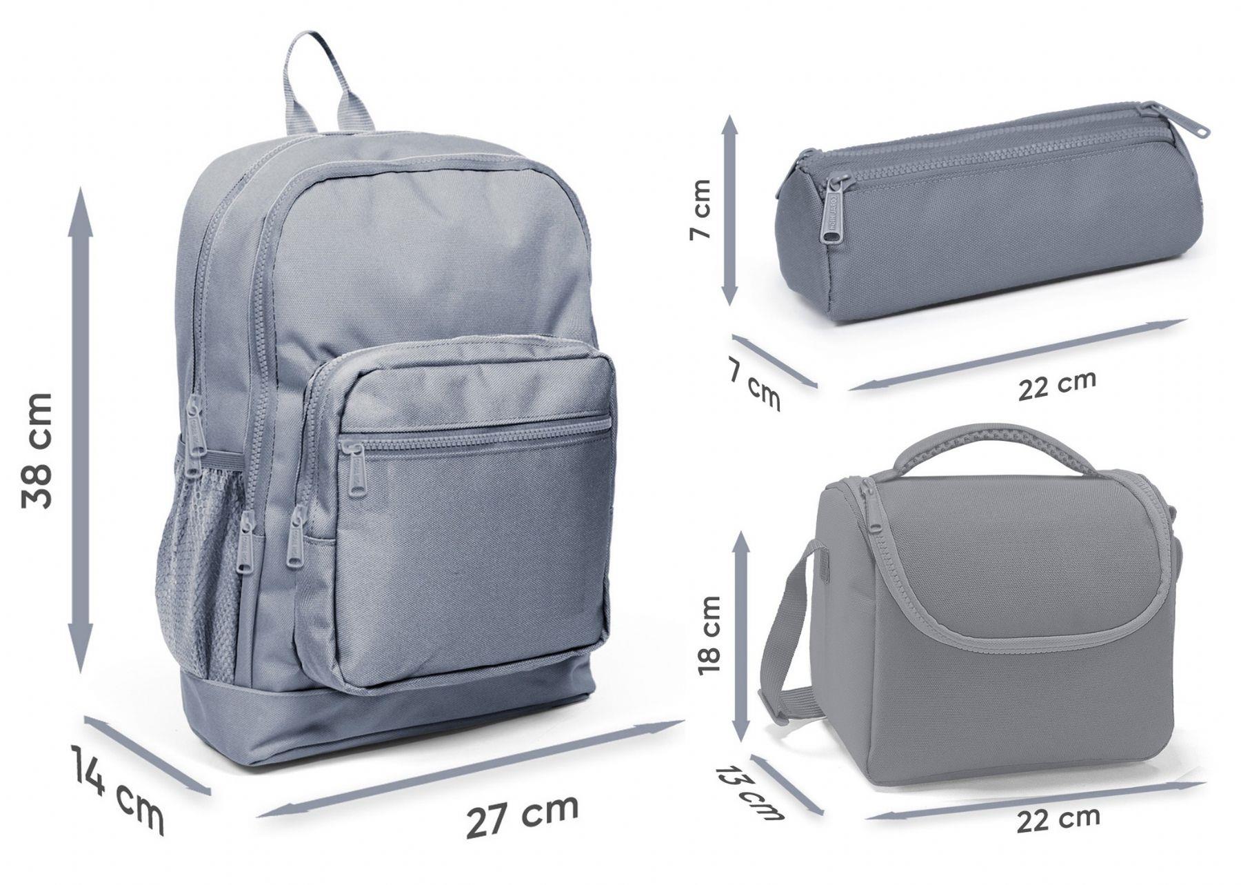 Coral High Kız Çocuk Lacivert Yıldız Desenli Üçlü İlkokul Okul Çanta Seti SETYGN33209A
