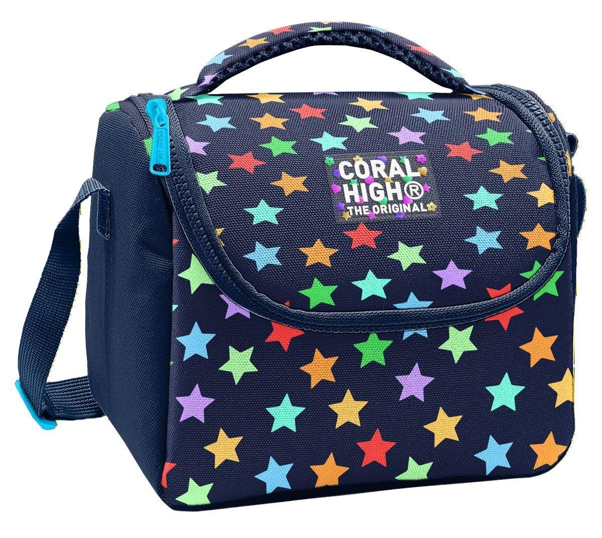 Coral High Kız Çocuk Lacivert Yıldız Desenli Isı Yalıtımlı Beslenme Çantası 37109