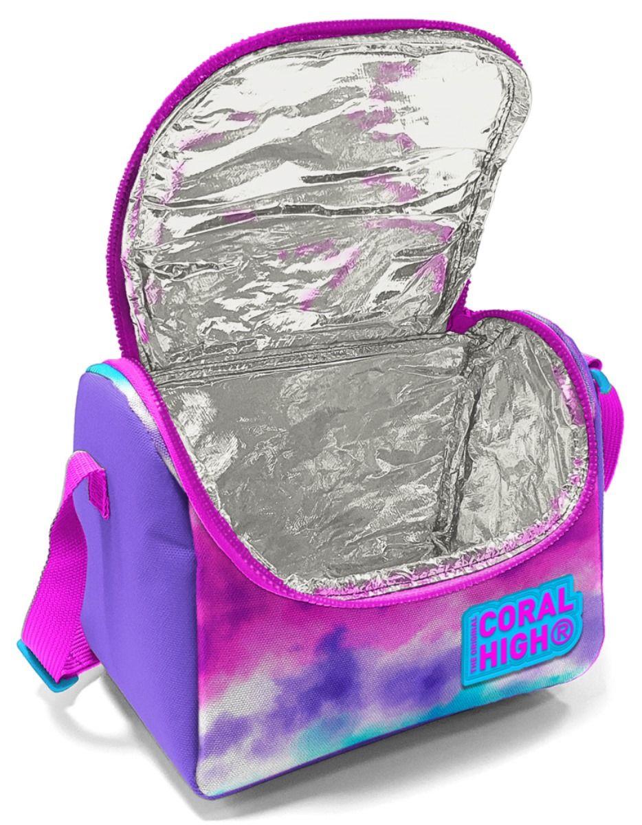 Coral High Kız Çocuk Pembe Mor Dondurma Okul Beslenme Çantası - Thermo Yalıtımlı