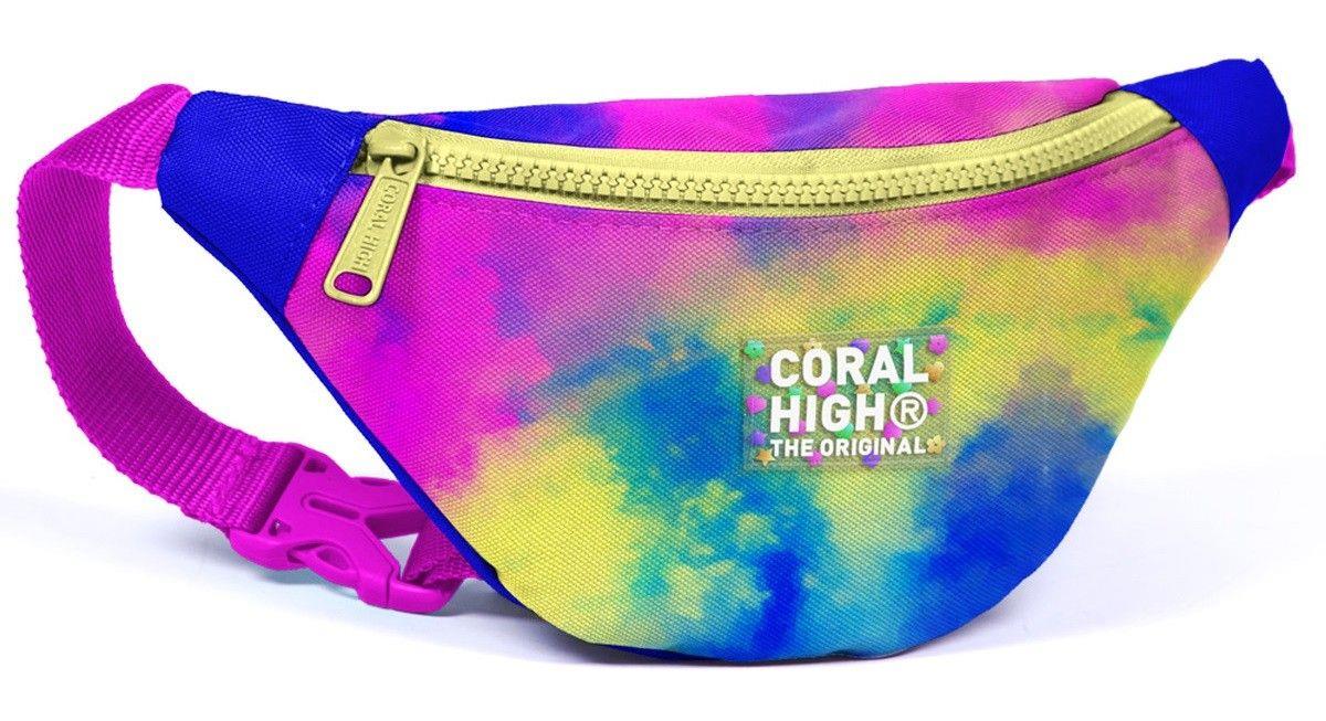 Coral High Kız Çocuk Renkli Batik Desenli Beşli İlkokul Okul Çanta Seti
