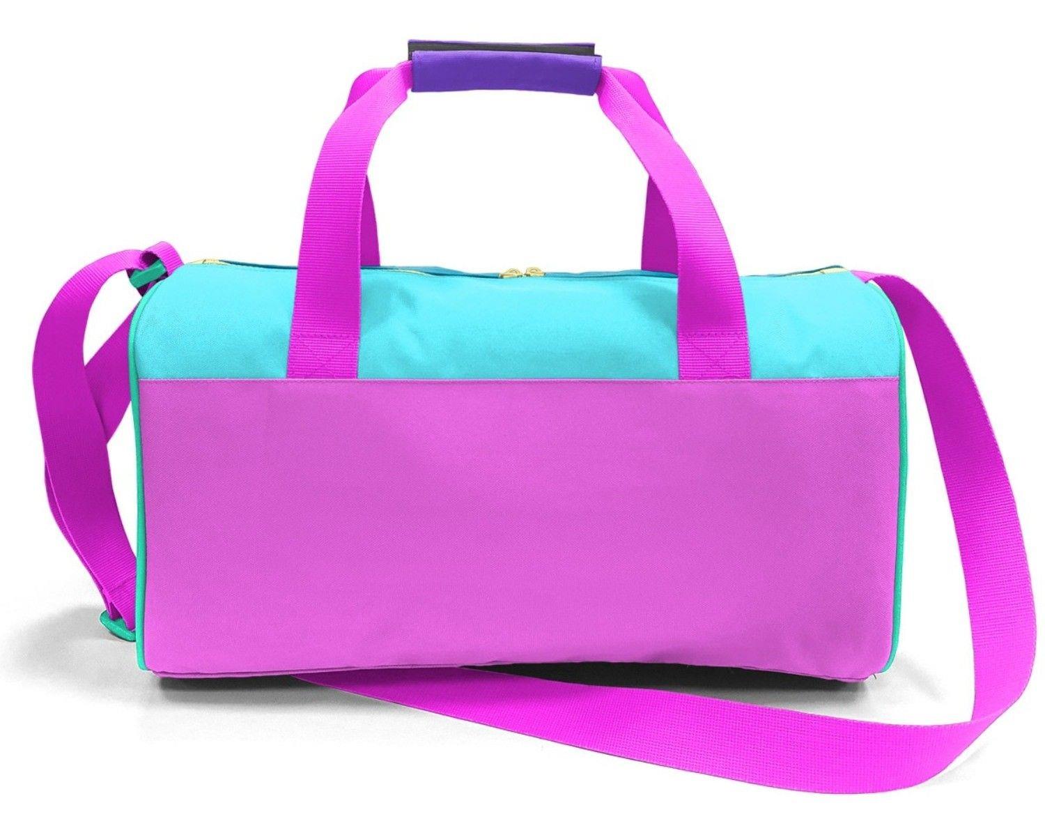 Coral High Kız Çocuk Spor ve Seyahat Çantası - Mor Pembe Desenli - 27514