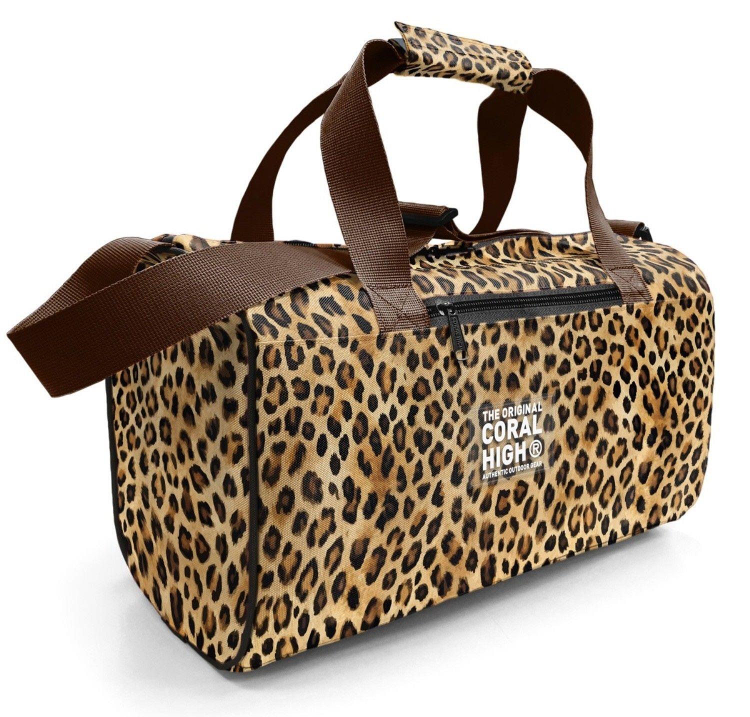 Coral High Kız Çocuk Spor ve Seyahat Çantası - Kahverengi Leopar Desenli - 27533
