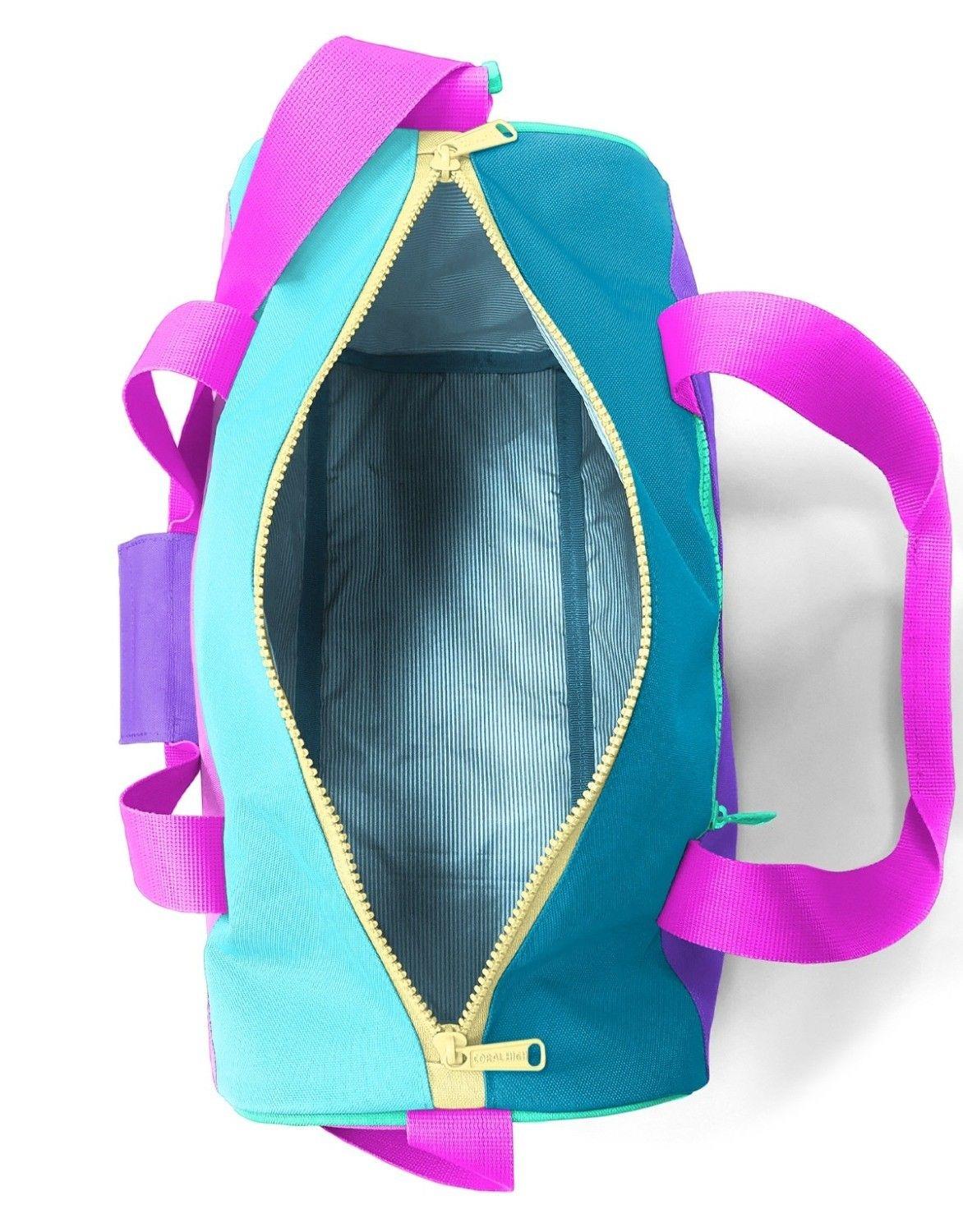 Coral High Kız Çocuk Spor ve Seyahat Çantası - Mor Pembe Desenli - 27514