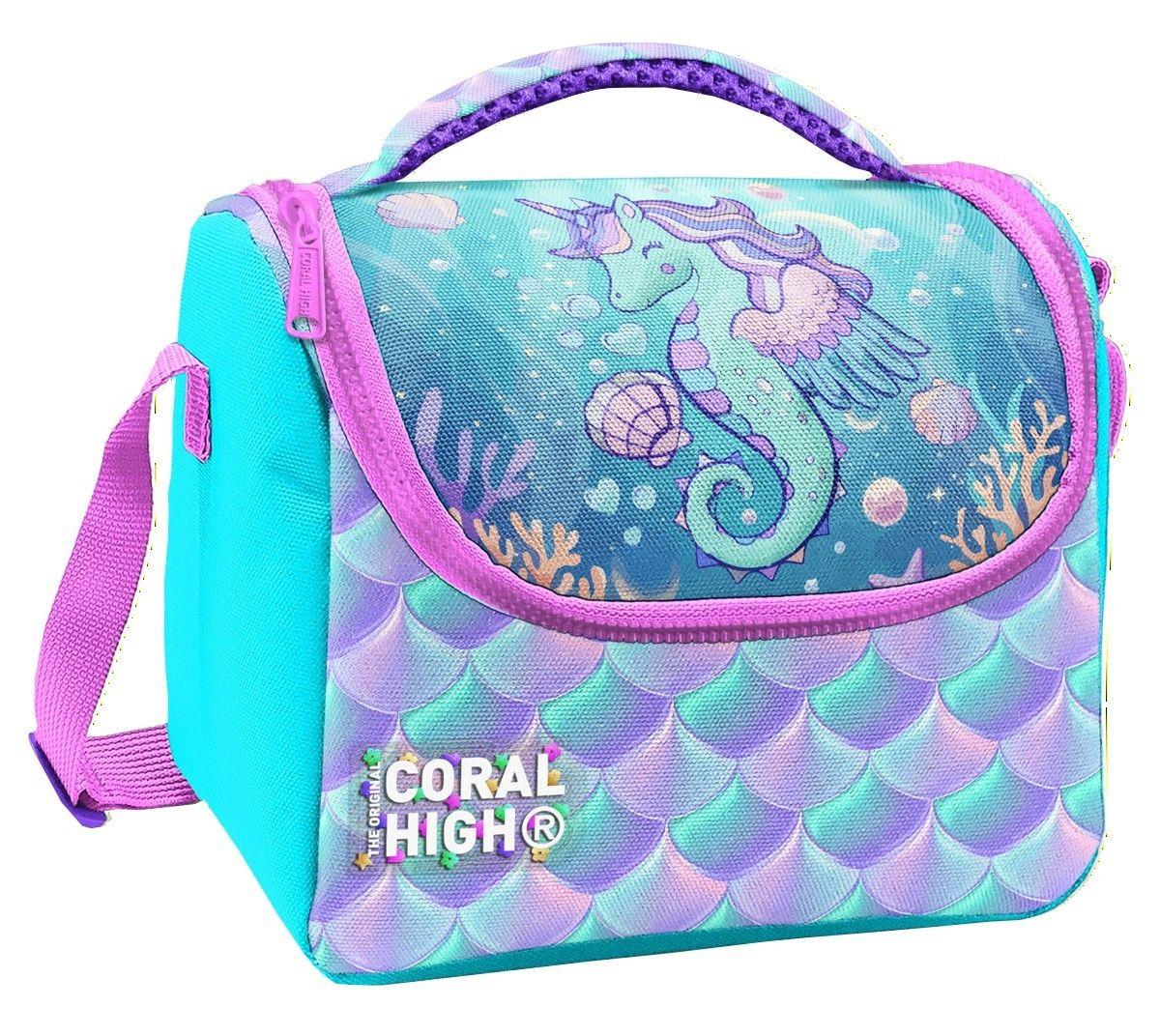 Coral High Kız Çocuk Su Yeşili Unicorn Baskılı Isı Yalıtımlı Beslenme Çantası 37156