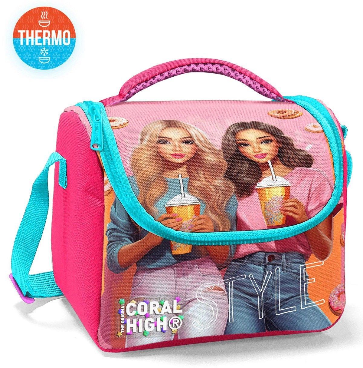 Coral High Kız Çocuk Termoslu Beslenme Çantası - Pembe Kırmızı Fashion Girl, Kız Çocuk 22769