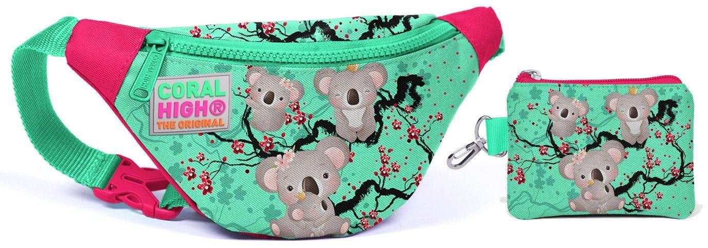Coral High Koala Baskılı Bel Çantası Seti