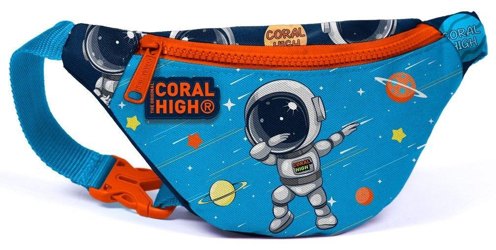 Coral High Lacivert Mavi Astronot Üçlü Okul Çantası ve Bel Çantası Seti - Erkek Çocuk