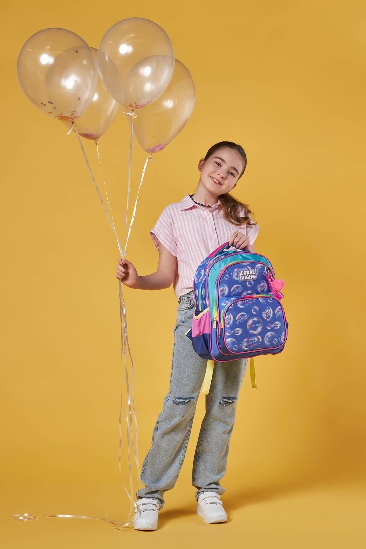 Coral High Lavanta Pembe Baloncuk İlkokul ve Günlük Sırt Çantası - Kız Çocuk