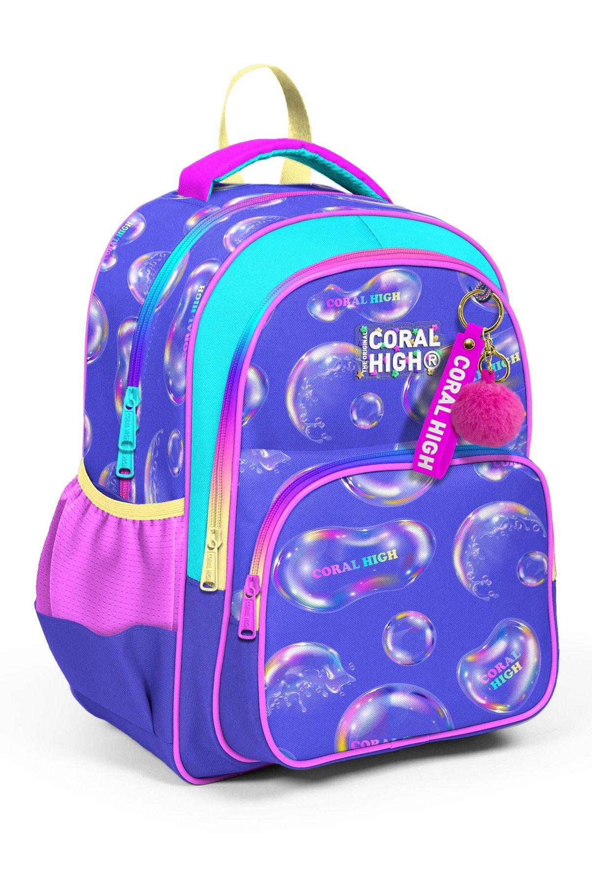 Coral High Lavanta Pembe Baloncuk İlkokul ve Günlük Sırt Çantası - Kız Çocuk