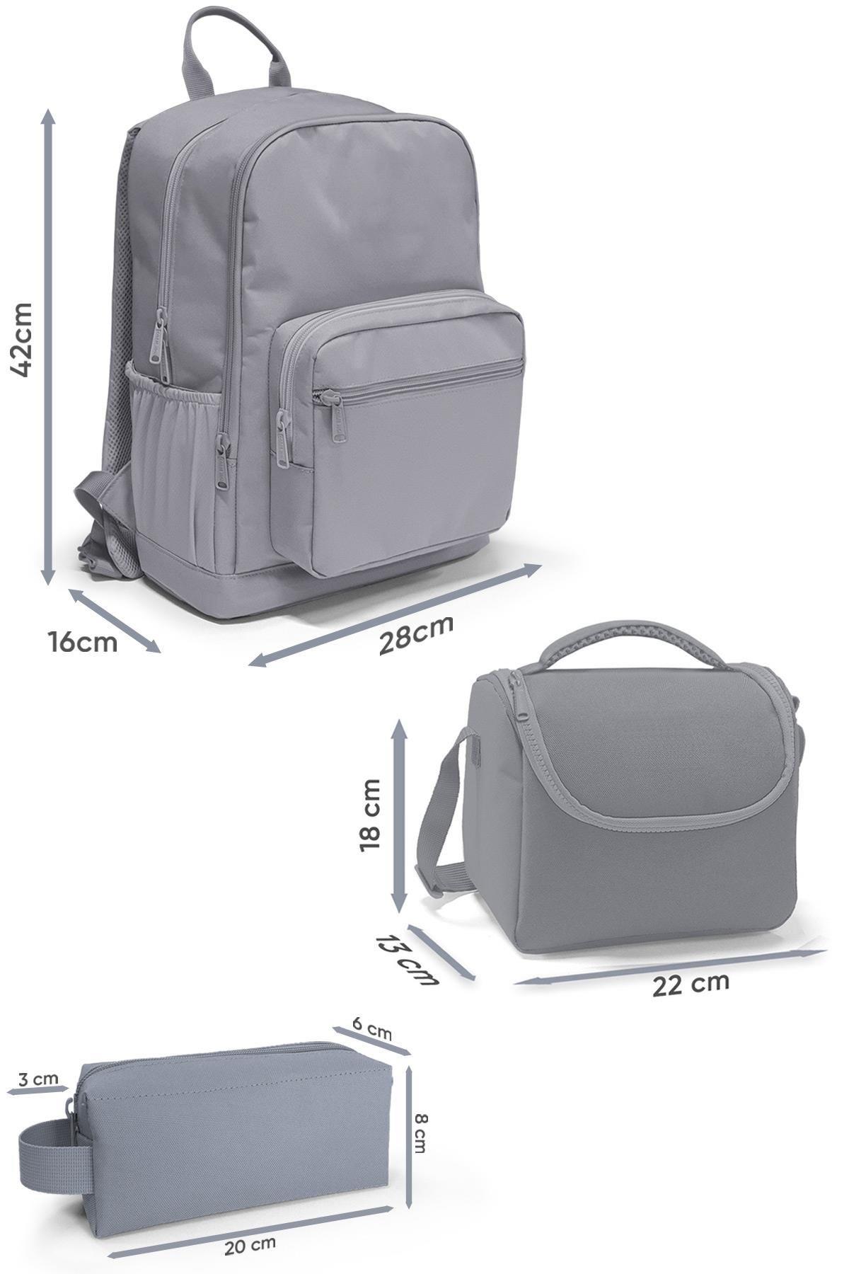 Coral High Mor Leopar 3lü Okul Çanta Seti SET0123632