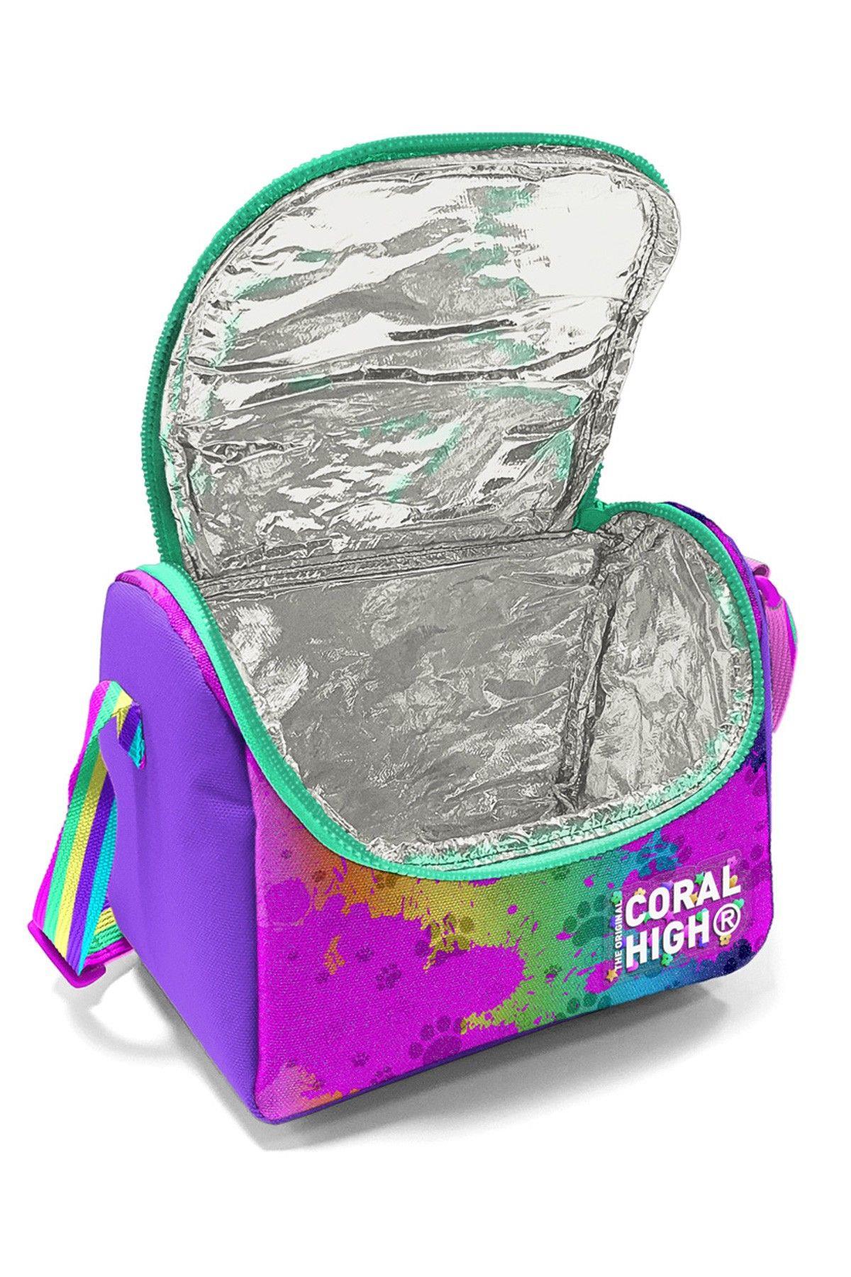 Coral High Mor Pembe Köpek Isı Yalıtımlı Beslenme Çantası - Kız Çocuk