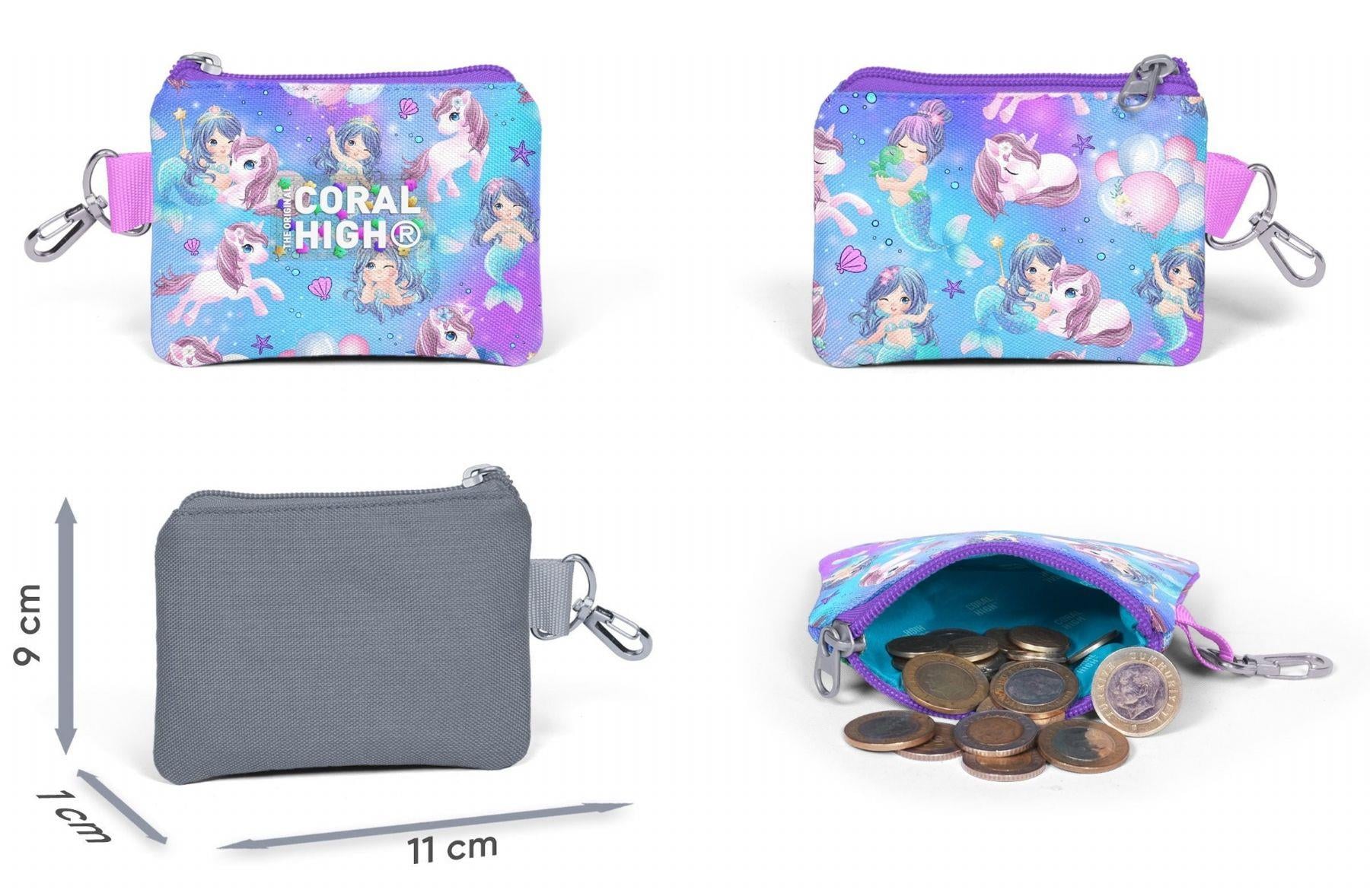 Coral High Mor Pembe Unicorn Bozuk Para Çantası - Kız Çocuk