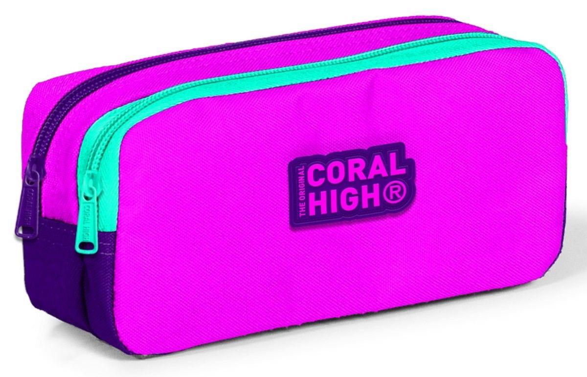 Coral High Pembe Mor Üçlü Okul Çanta Seti - Kız Çocuk