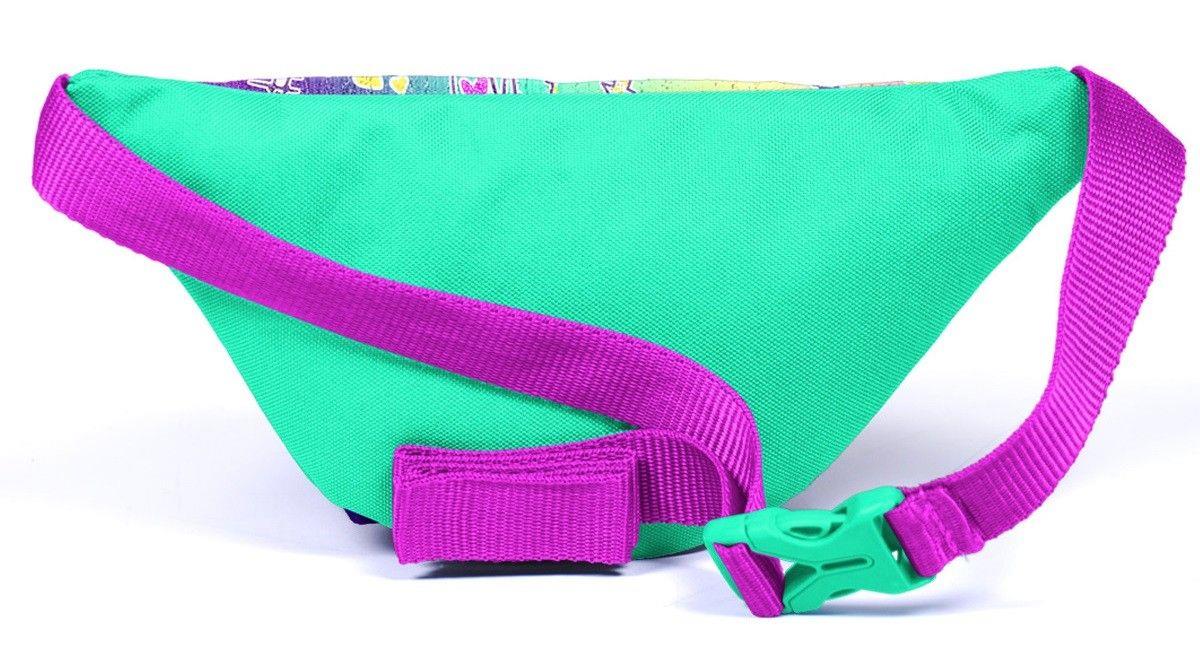 Coral High Pembe Su Yeşili Flamingo Baskılı Kız Çocuk Bel Çantası