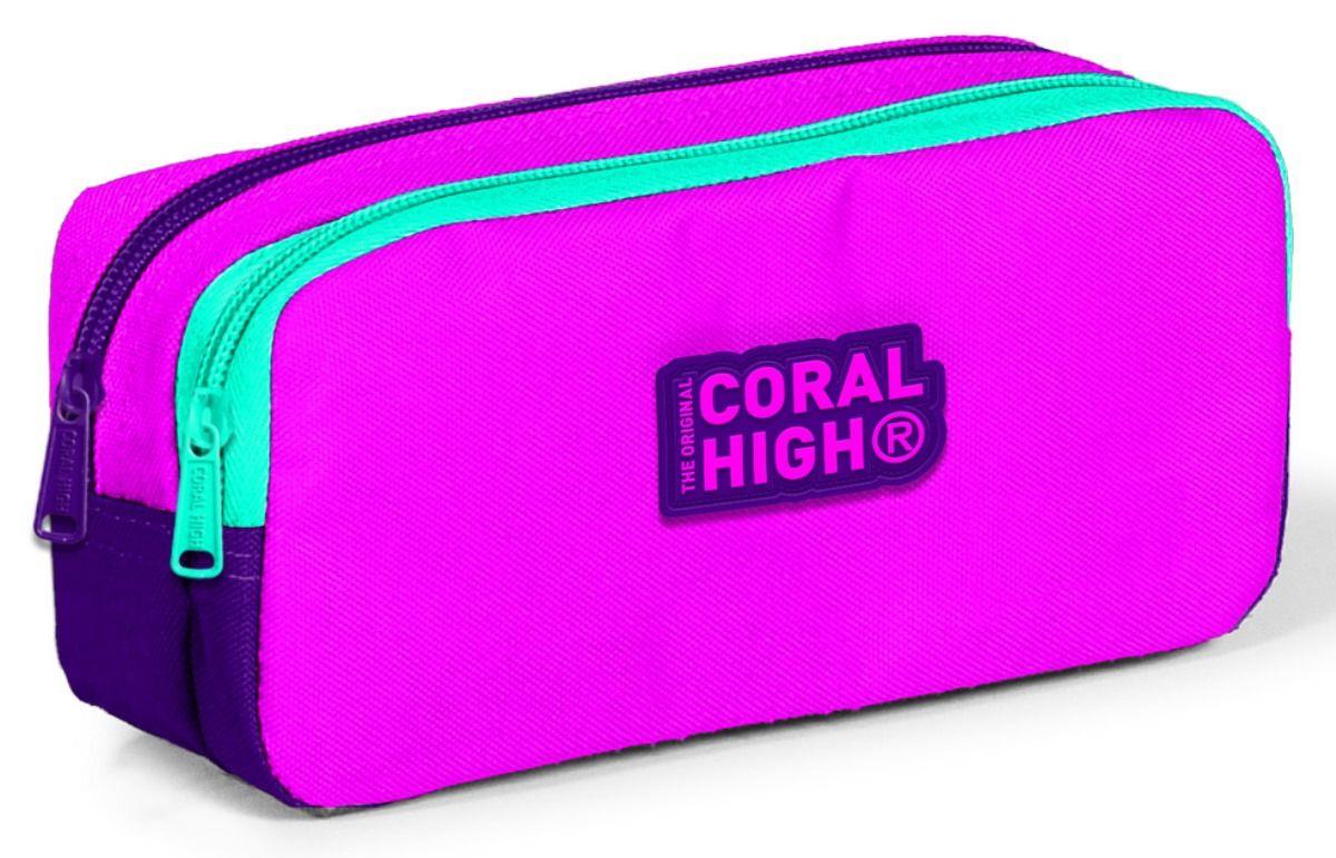 Coral High Pembe Yeşil Kız Çocuk Beslenme Çantası Seti