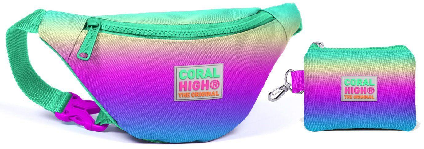 Coral High Rengarenk Bel Çantası Seti