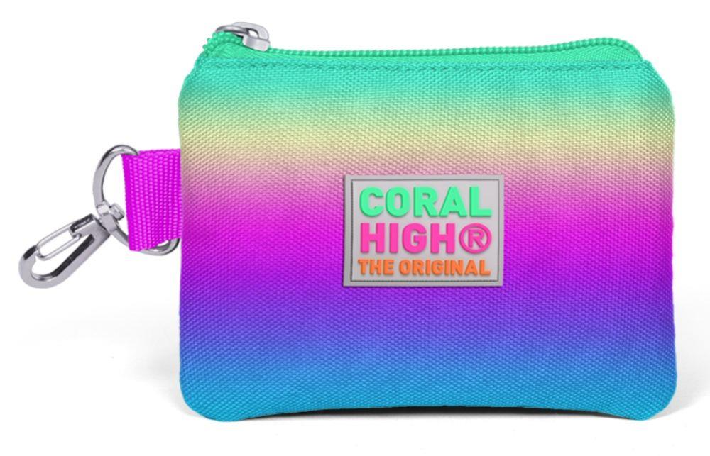 Coral High Rengarenk Desenli Bozuk Para Çantası