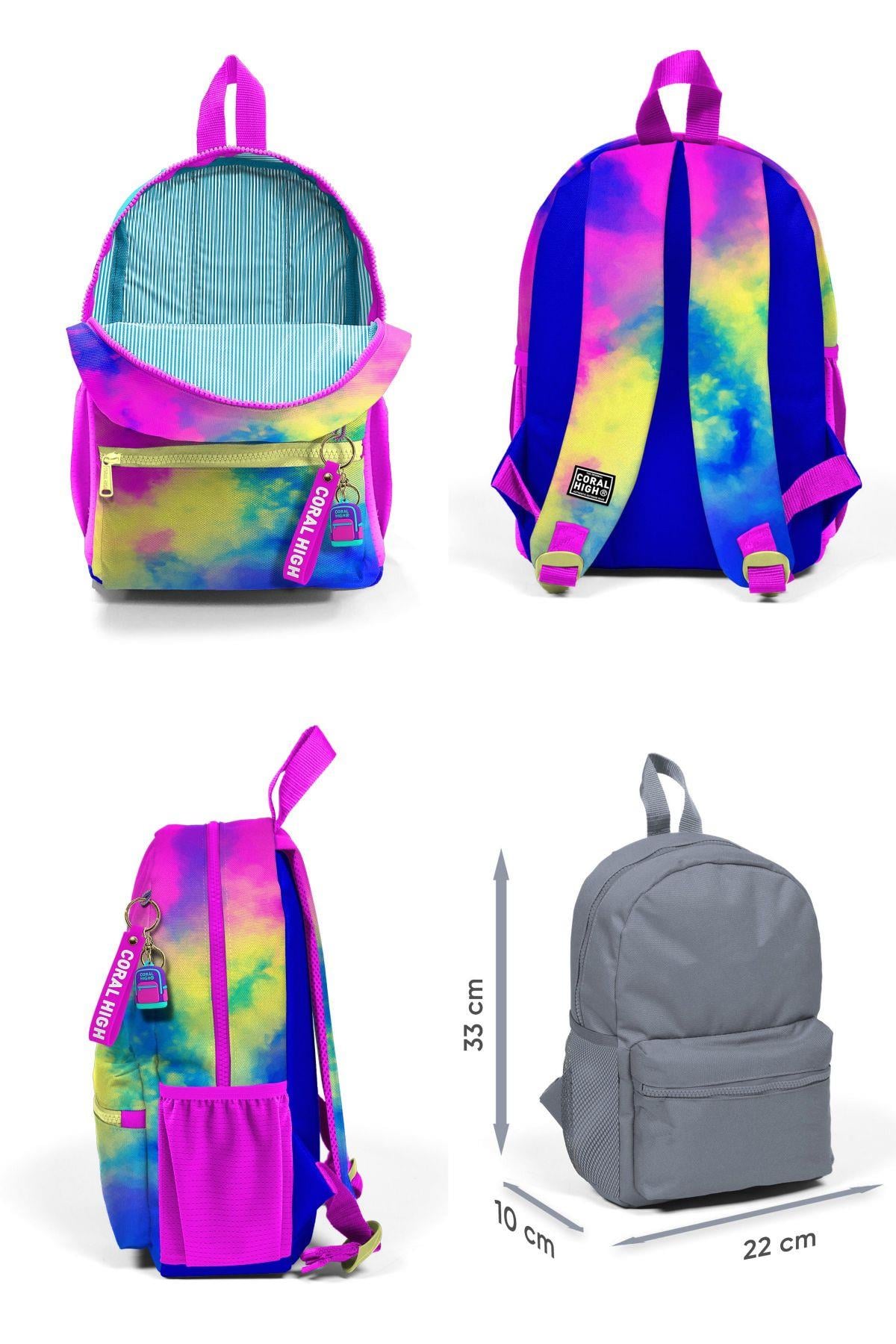 Coral High Renkli Batik Mini Yuva Sırt Çantası - Kız Çocuk