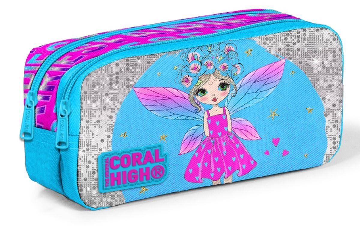 Coral High Simli Parlayan Peri Kız İlkokul Çantası Takımı - Okul Seti