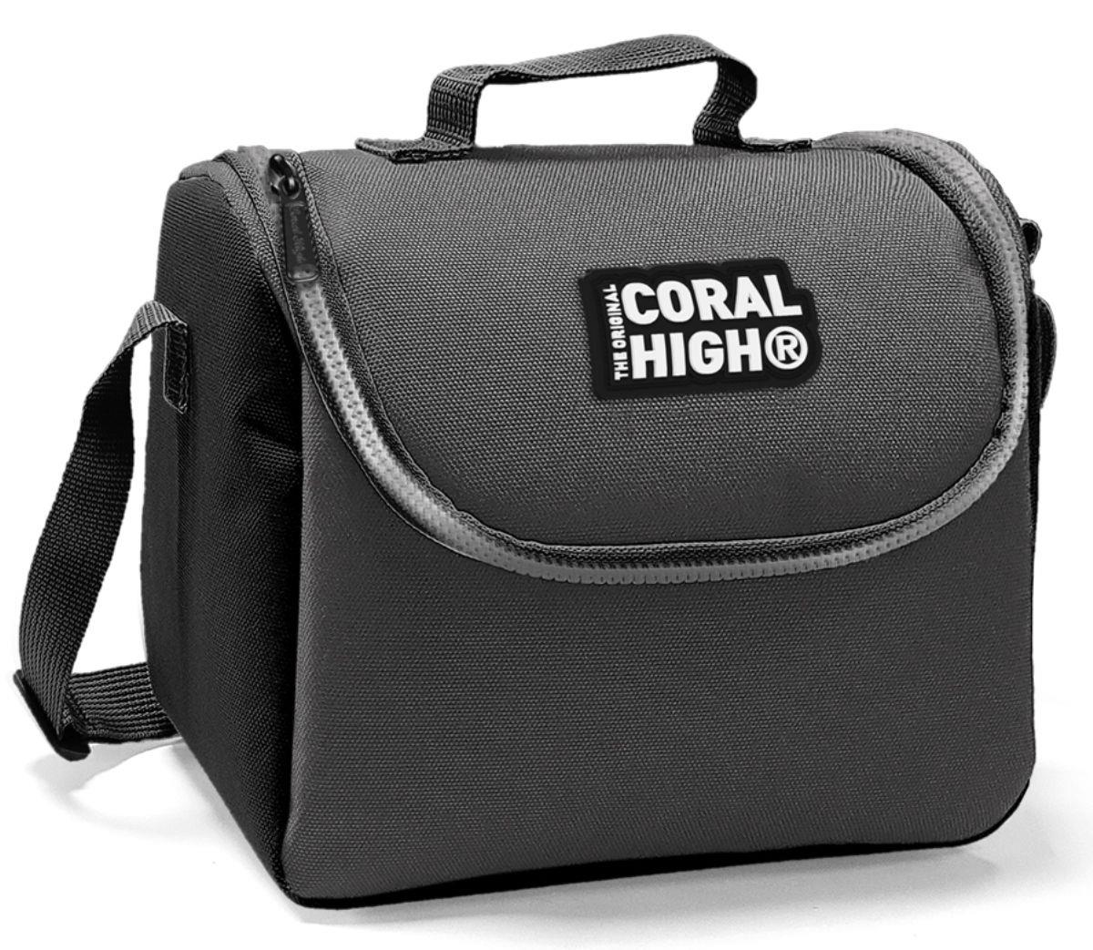 Coral High Siyah-Gri Termoslu Beslenme Çantası