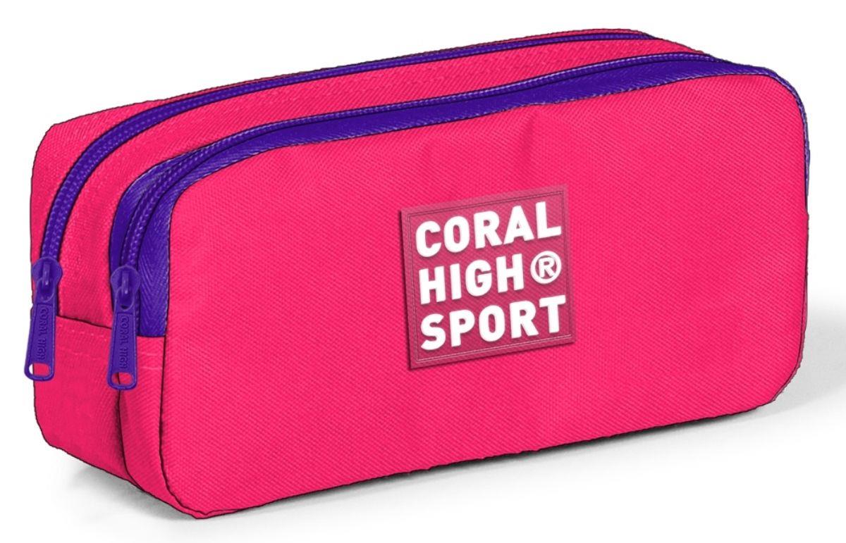 Coral High Sport İki Gözlü Neon Mercan Kalem Çantas