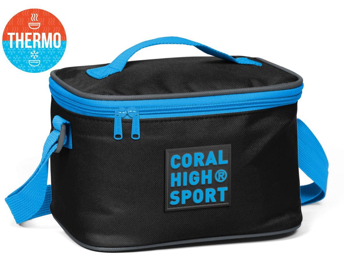 Coral High Sport Siyah-Mavi Thermo Beslenme Piknik ve Yemek Çantası 22810