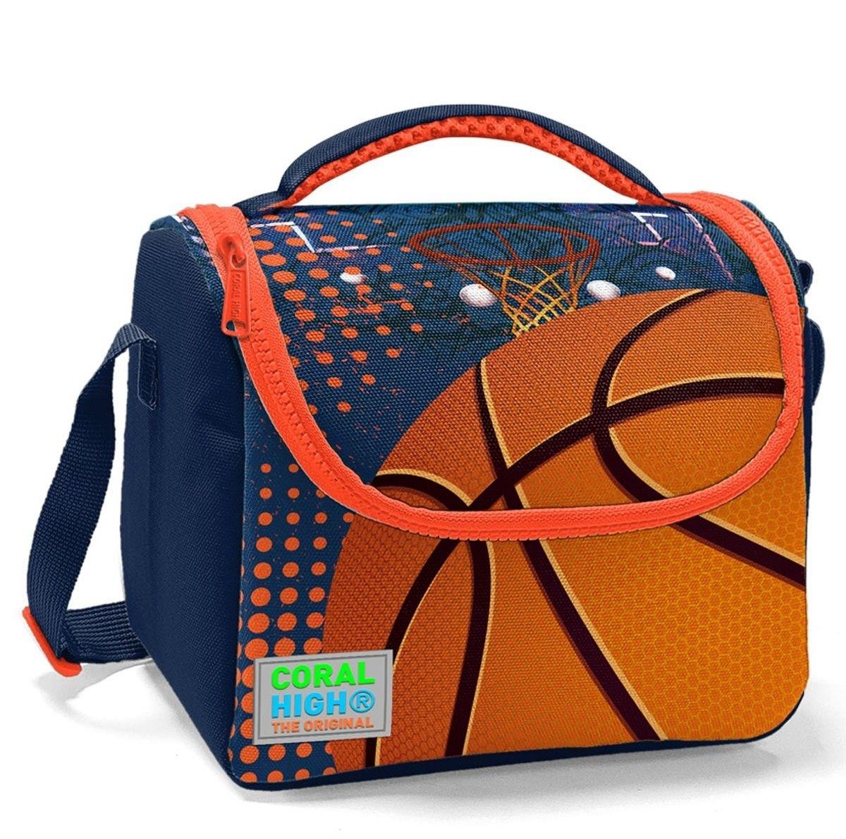 Coral High Turuncu Lacivert Basketbol Isı Yalıtımlı Beslenme Çantası - Erkek Çocuk